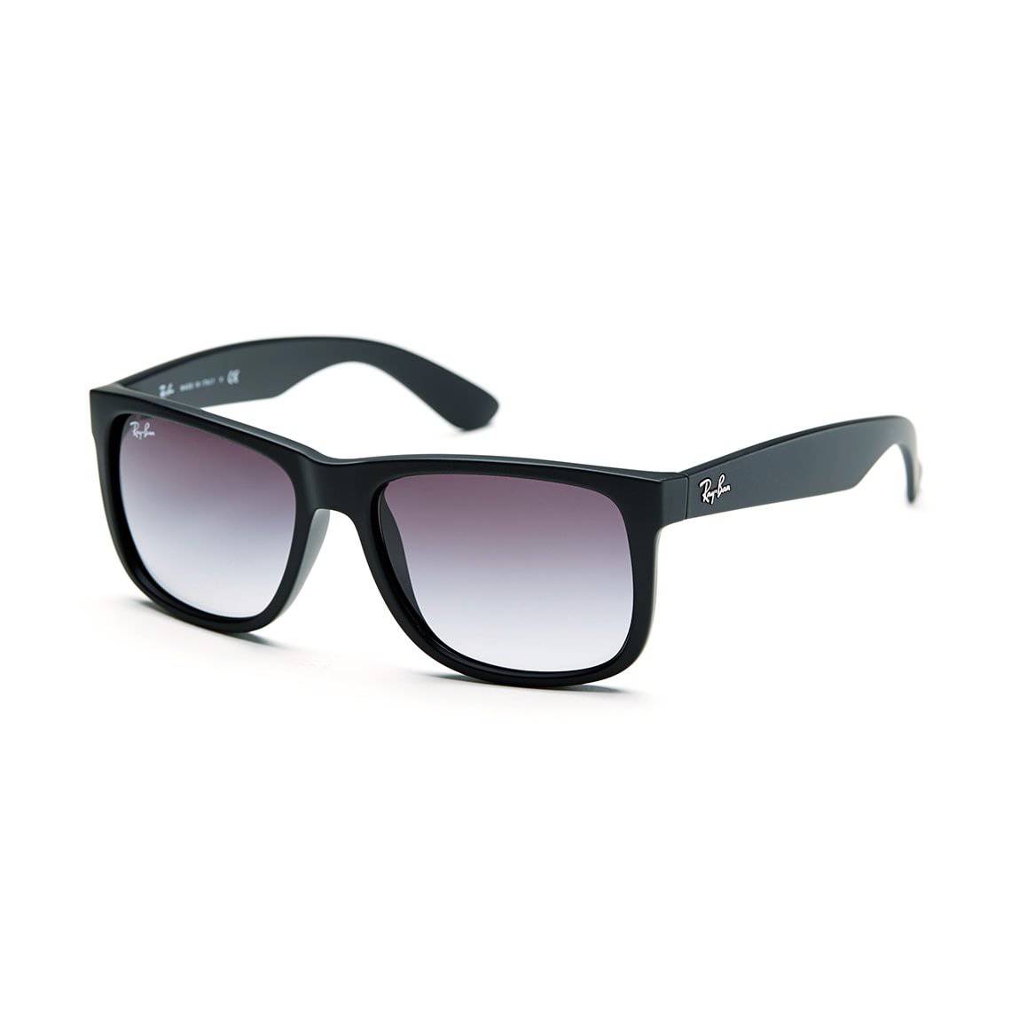 Ray Ban Justin Classic Grey Gradient Rectangular Men Sunglasses RB4165 601/8G 54